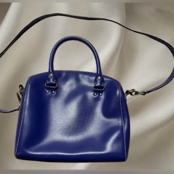 Kate Spade Limited edition Alessa Wellesley holiday blue satchel. - Picture 7 of 14
